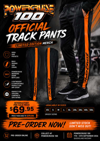 PRE-ORDER Powercruise #100 Track Pants