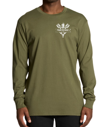 Powercruise Army Green Staple L/S Tee